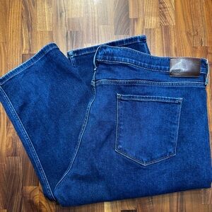 PAIGE Men's Straight Jeans in Dark Blue